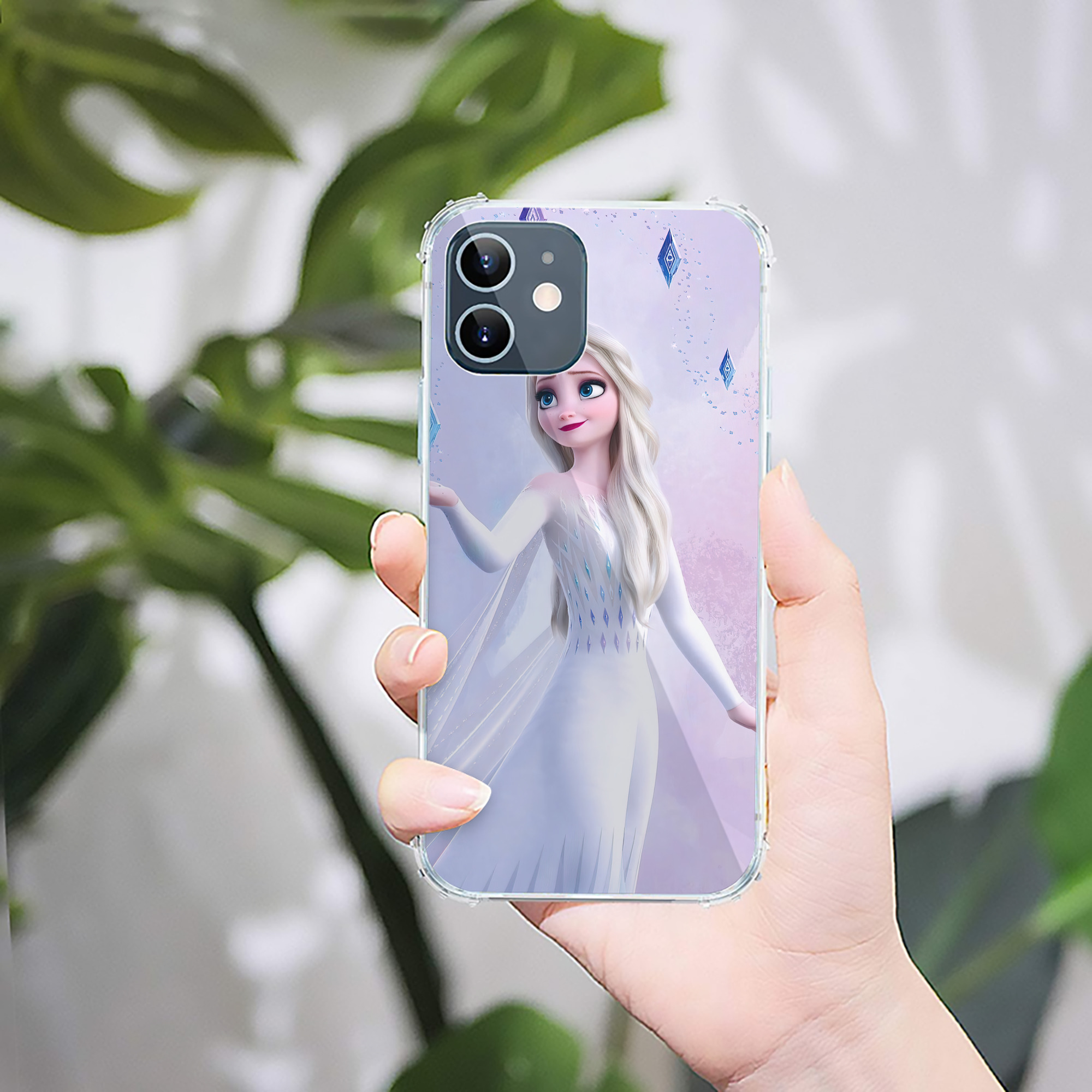 （画像用） アナと雪の女王 アンナ エルサ Frozen Anna Elsa 【iPhone 12シリーズ対応】透明スマホケース（クリアソフトケース）